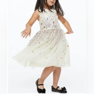 H&M Girls Sparkly Star Dress Size 10